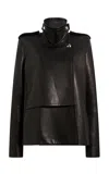 Khaite Elsi Double-breasted Leather Jacket