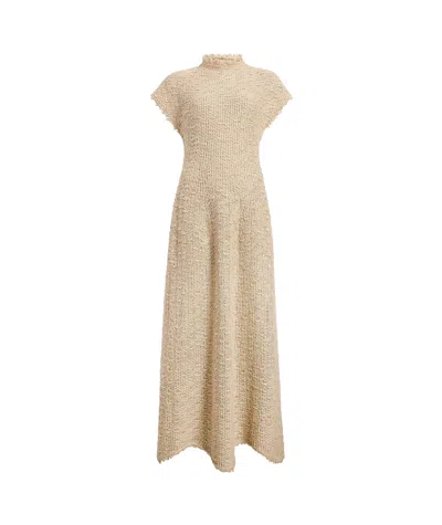 Khaite Ema Dress In Nude