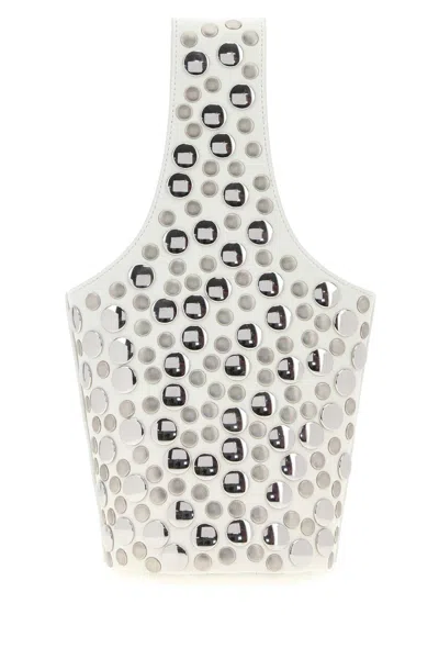 Khaite Embellished Leather Livia Handbag In Multi