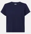 Khaite Emmylou Cotton Jersey T-shirt In Blue