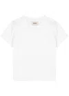 Khaite Women White Mae T-shirt, Xs Luxury T-shirts For Women Darveys In White