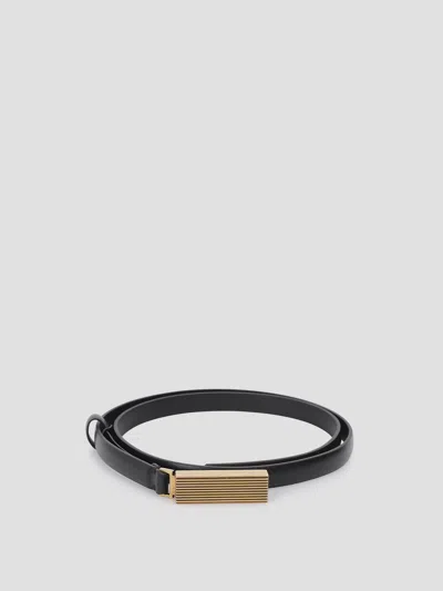 Khaite Empire Belt - 15mm Antique Gold In Orange