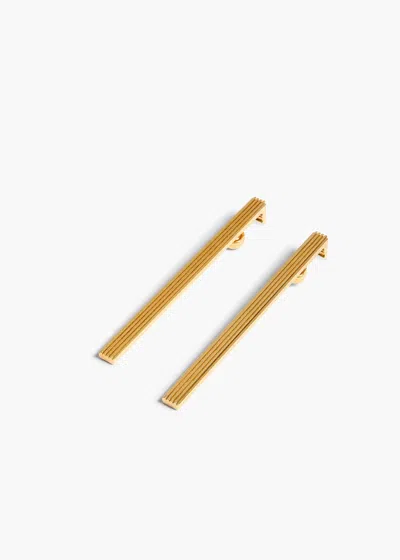 Khaite Empire Long Earrings - Mini In Gold