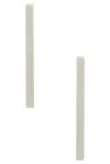 Khaite Empire Long Earrings In Metallic