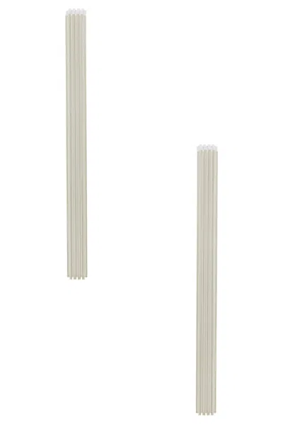 Khaite Empire Long Earrings In Metallic