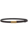 Khaite Brown Empire Solid Belt In Brown