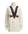 Khaite Esmal Jacquard-knit Cashmere Jumper In White