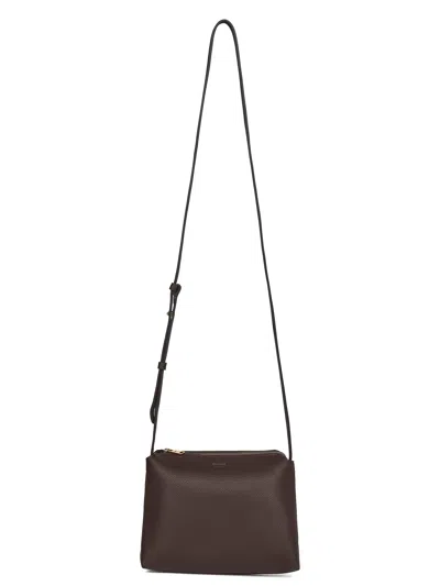 Khaite Espresso Lina Crossbody Crossbody Bag In Brown