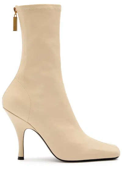 KHAITE KHAITE EVA 100 LEATHER MID-CALF BOOTS