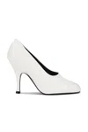 Khaite Eva 100 Peep Toe Pump In Optic White