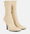 Khaite Woman Ankle Boots Beige Size 7 Calfskin In Neutral