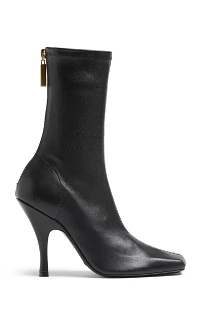Khaite Woman Ankle Boots Black Size 8.5 Calfskin