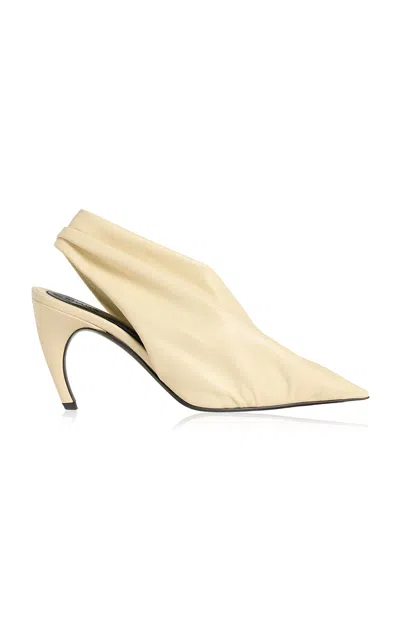 Khaite Eve Slingback Pump 85 In Yellow