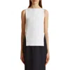 Khaite Evelyn Sleeveless Panel Sweater In Glaze