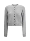 Khaite Everheart Cardigan In Gray