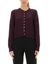 Khaite "everheart" Cardigan In Purple