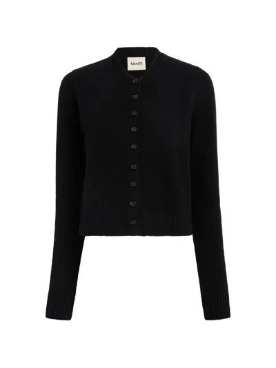 Khaite Everheart Cardigan In Black