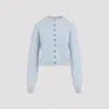 Khaite Everheart Button-front Cashmere Cardigan In Blue