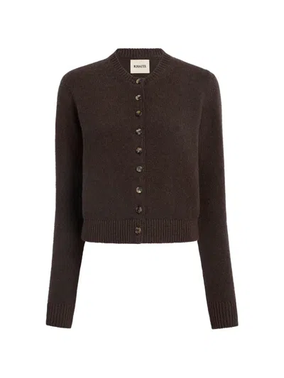 Khaite Everheart Cardigan In Brown
