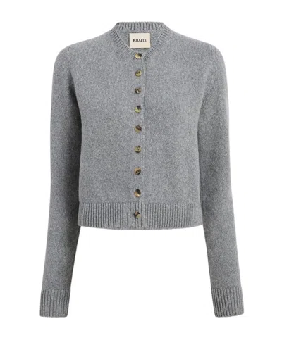 Khaite Everheart Cardigan In Gray
