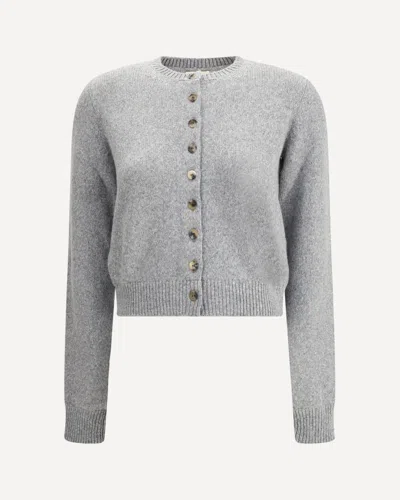 Khaite Everheart Cardigan In Gray