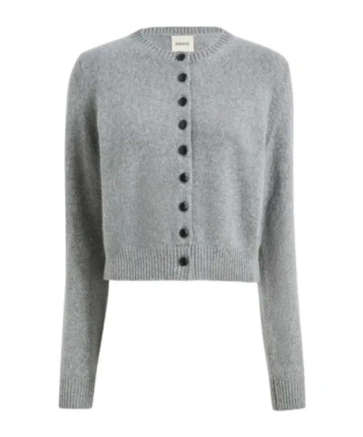 Khaite Everheart Cardigan In Gray
