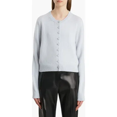 Khaite Everheart Cashmere Cardigan In Blue
