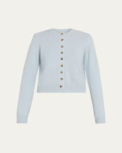 KHAITE EVERHEART CASHMERE CREWNECK CARDIGAN