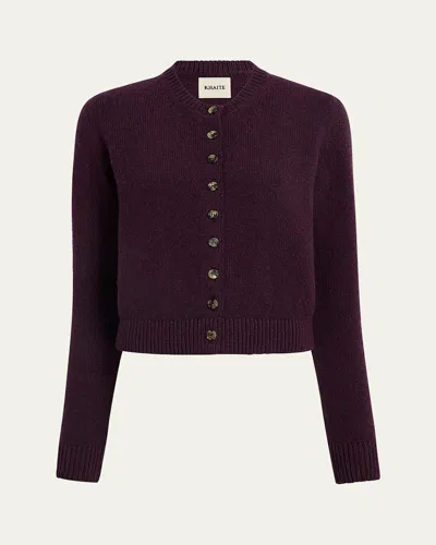 KHAITE EVERHEART CASHMERE CREWNECK CARDIGAN