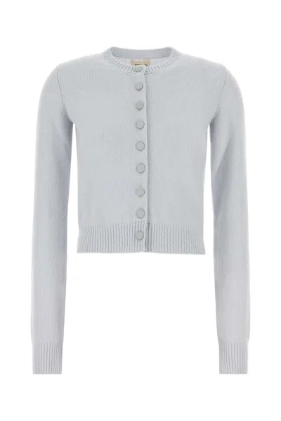 Khaite Cardigan Everheart In Cashmere Azzurro Pastello Donna In Blue