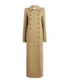 Khaite 'mallory' Double-breasted Coat In Nude