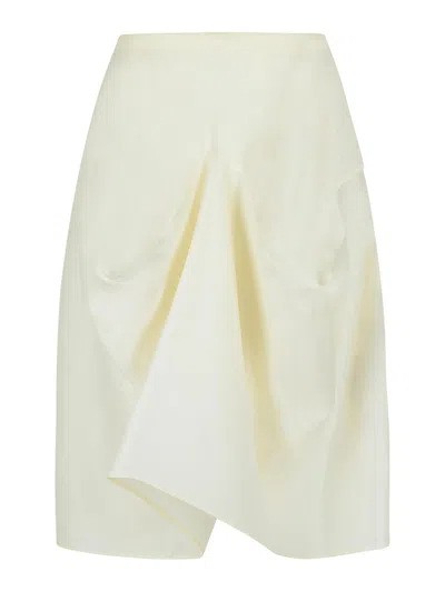 KHAITE FALDA SEMILARGA - CREMA