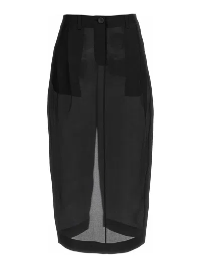 Khaite Lucian Skirt In Black