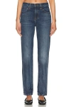 Khaite Farley Straight-leg Acid-washed Jeans In Blue