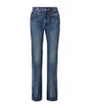 Khaite Farley Straight-leg Acid-washed Jeans In Blue