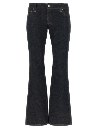 Khaite Flared Denim Jeans In Blue