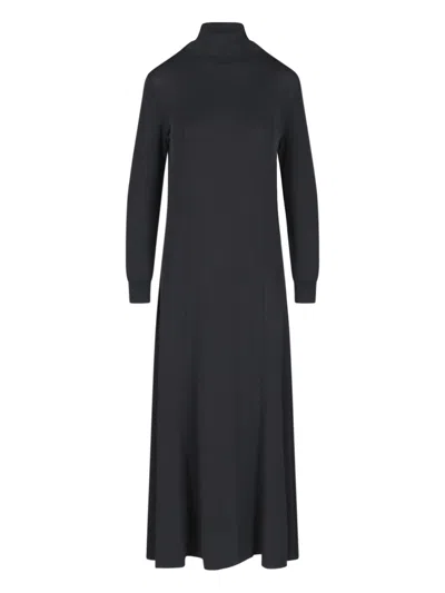 Khaite Flared Dress In Black