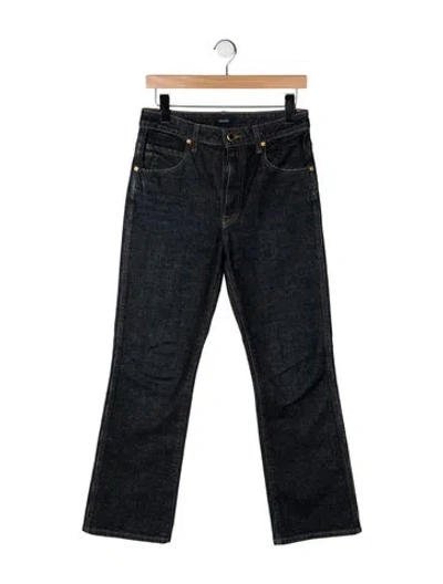 Pre-owned Khaite Flared Pants In Black