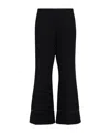 Khaite Wallace Flared Poly Pants In Red