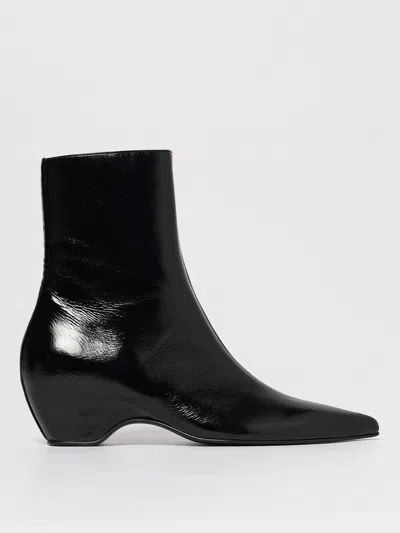 Khaite Flat Ankle Boots  Woman Color Black