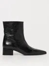 Khaite Arizona Croc-effect Leather Ankle Boots In Schwarz