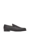 Khaite Alessio Leather Loafers In Dark Brown