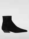 Khaite 25mm Marfa Suede Ankle Boots In Black