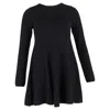Khaite Fleurine Mini Dress In Black Cashmere In Black