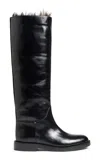 Khaite Flint Knee High Boot In Black