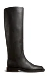 KHAITE FLINT LEATHER KNEE BOOTS