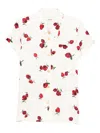 Khaite Keefe Printed Silk-twill Shirt