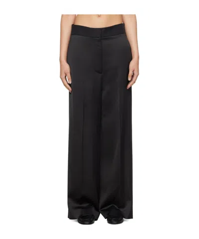 Khaite Four-bag Wide-leg Casual Pants In 200 Black