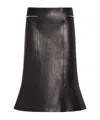 Khaite Woman Midi Skirt Black Size 6 Lambskin