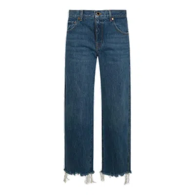 Khaite 'kerrie' Jeans In Blue